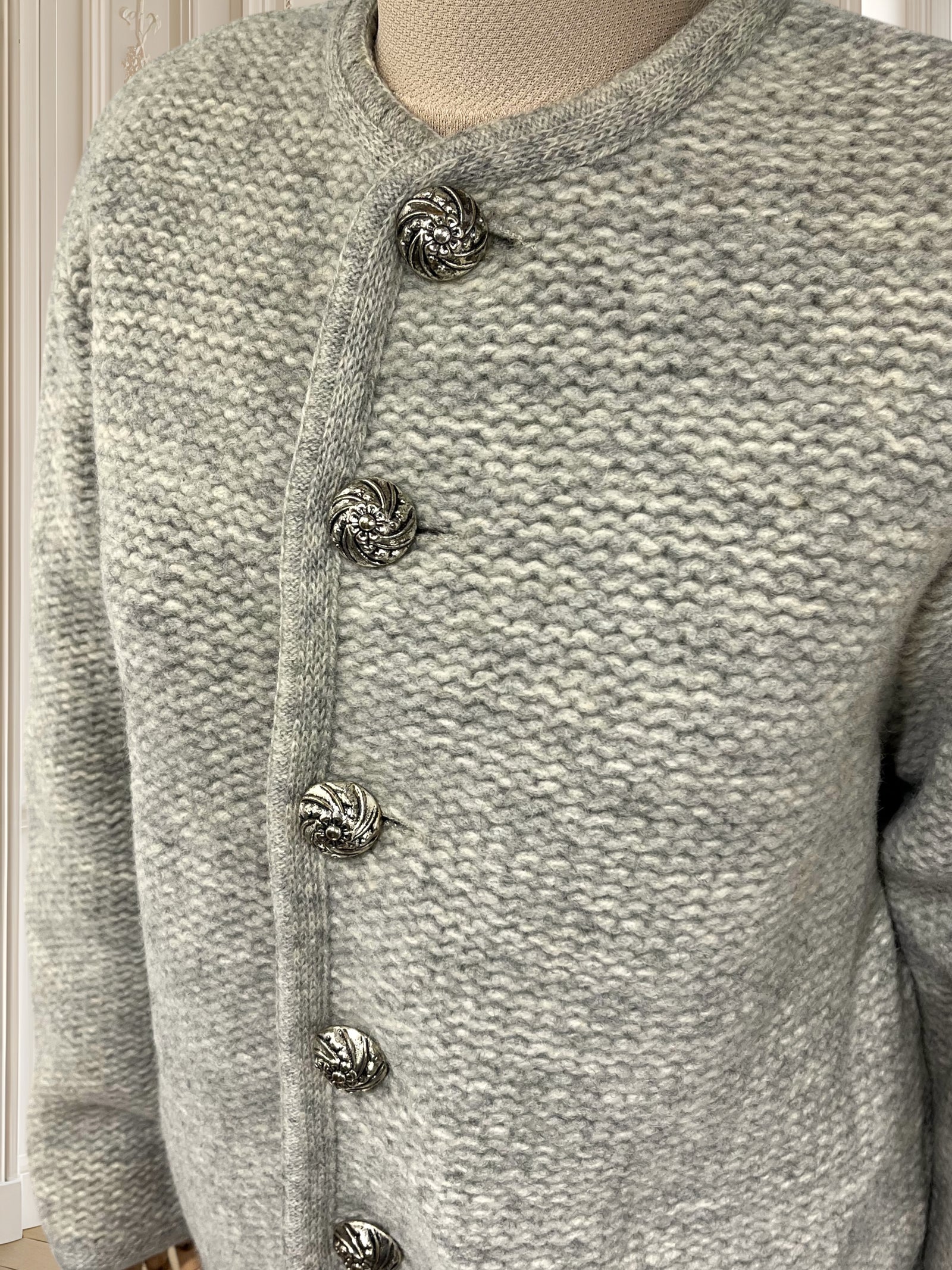 Cardigan vintage din lână pură mărimea L
