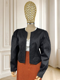 Sacou vintage din mătase naturală potrivit pentru M/L