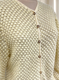 Cardigan vintage lucrat manual mărimea M
