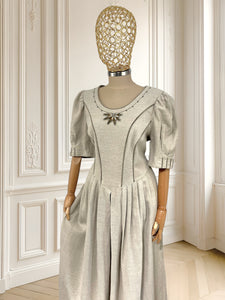 Rochie vintage din in mărimea L