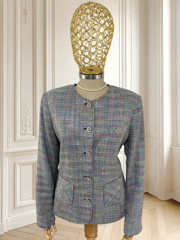 Sacou vintage din tweed mărimea M