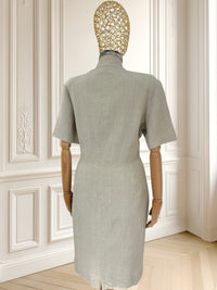 Rochie vintage din in potrivită pentru M/L