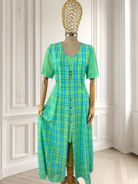 Rochie vintage din amestec de vâscoză mărimea L