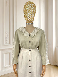 Cămașă vintage cu broderie mărimea XL