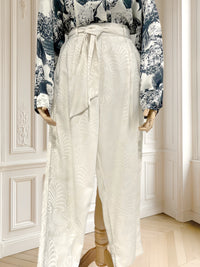 Pantaloni din jacquard texturat mărimea M