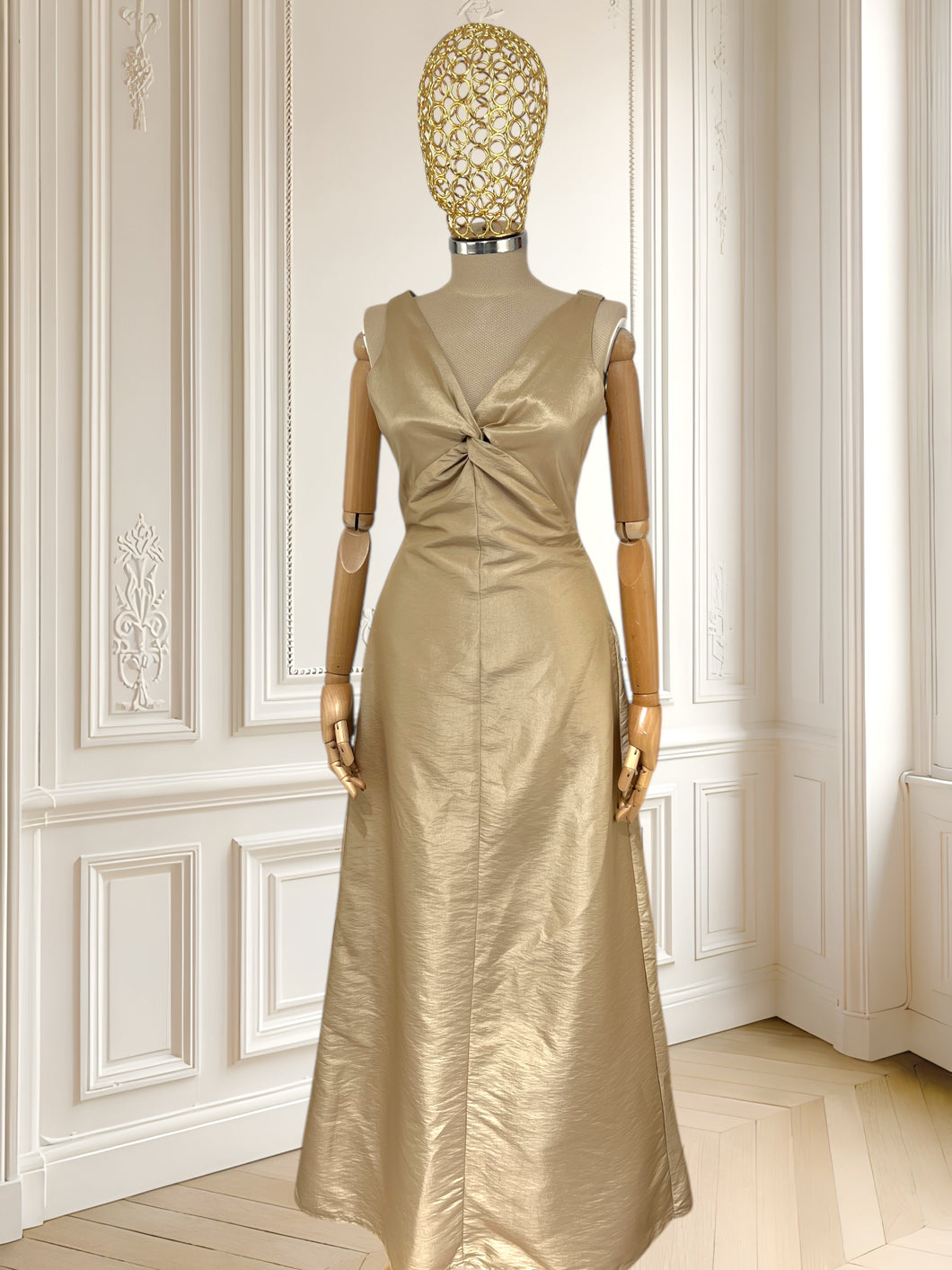 Rochie crem cu efect sidefat mărimea M