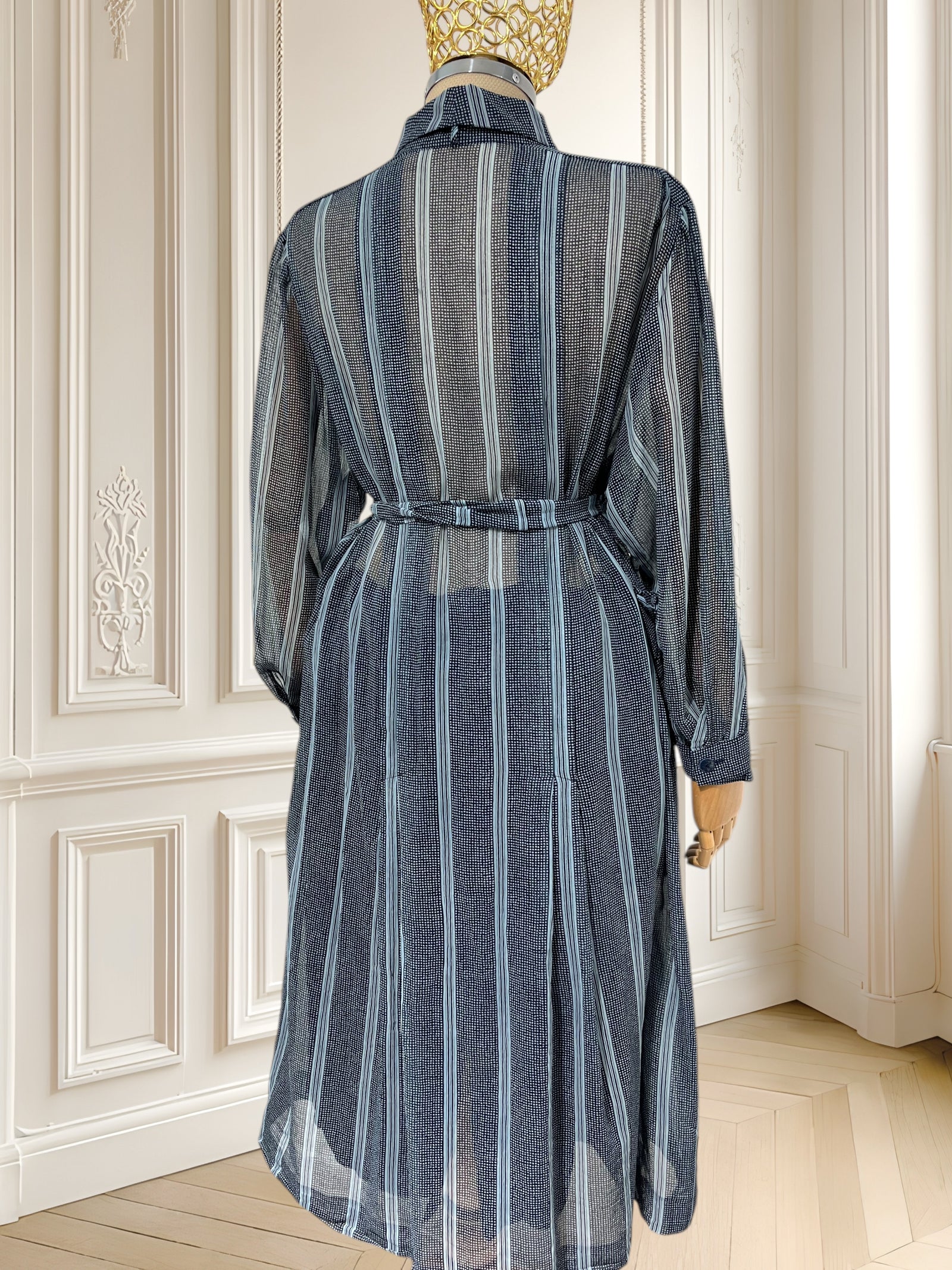 Rochie vintage din pânză de bumbac mărimea L
