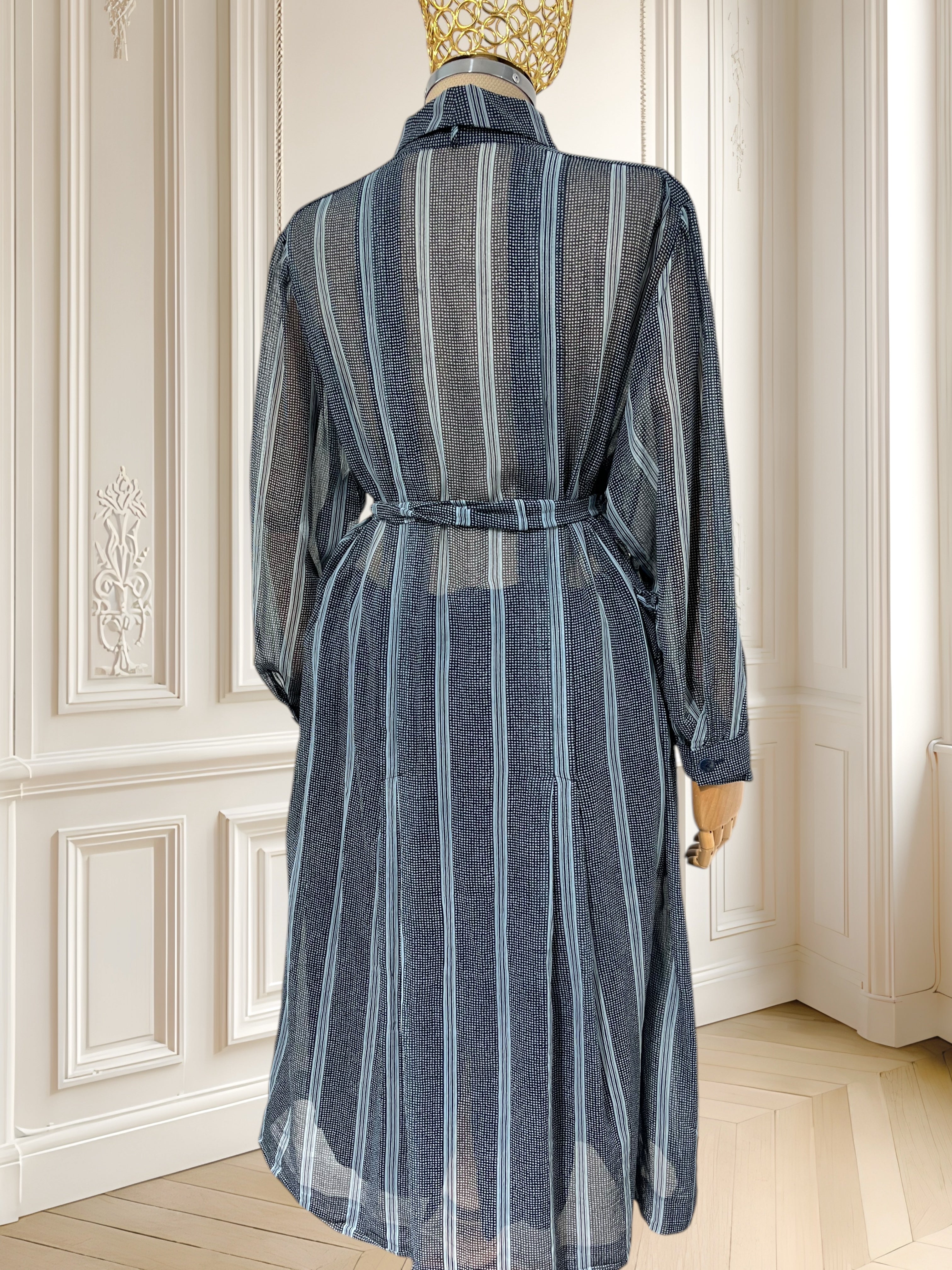 Rochie vintage din pânză de bumbac mărimea L