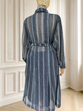 Încarcă imaginea în vizualizatorul Galerie, Rochie vintage din pânză de bumbac mărimea L
