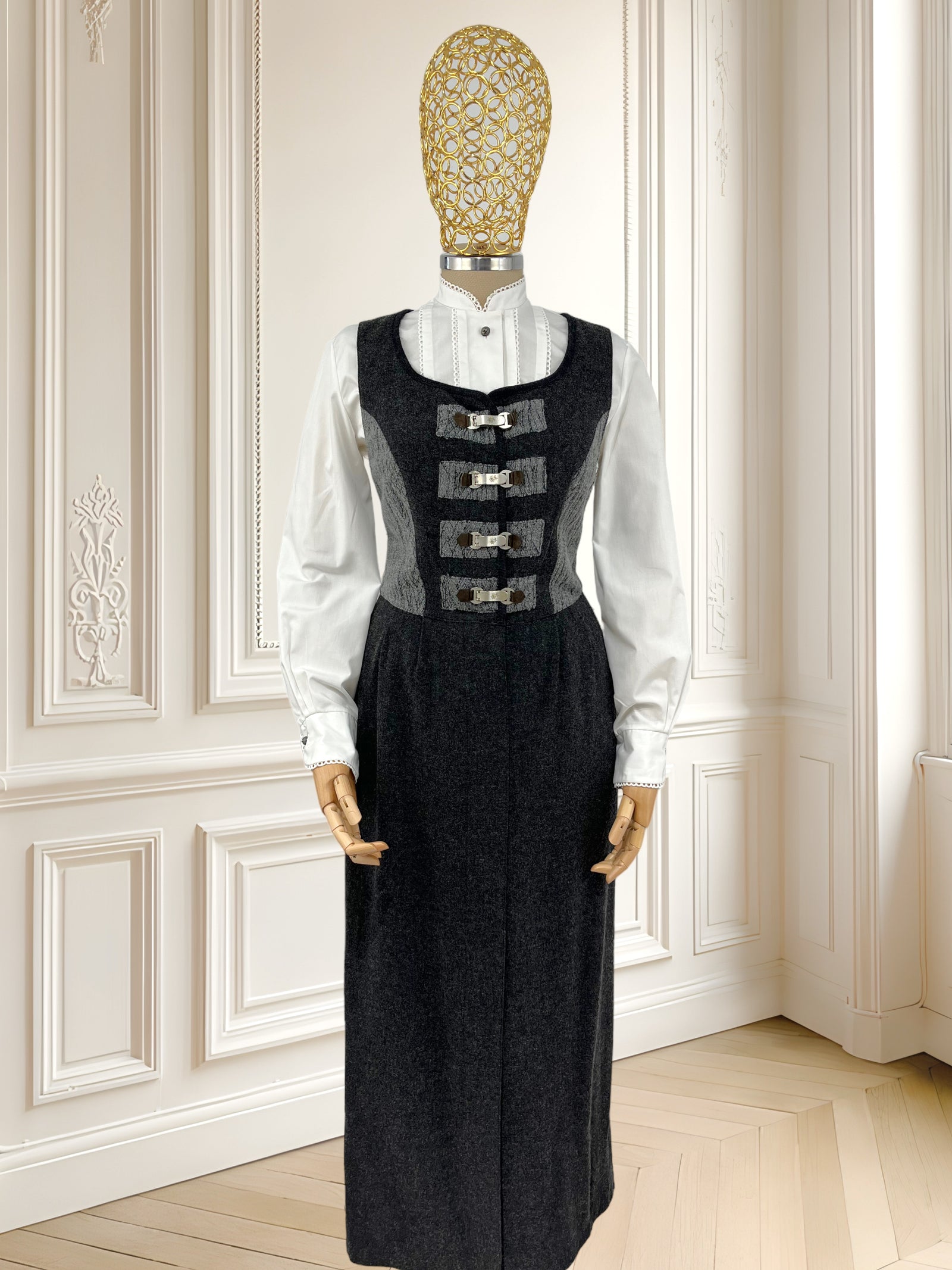 Rochie vintage din amestec de lână mărimea S