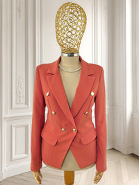 Sacou coral cambrat potrivit pentru XS/S
