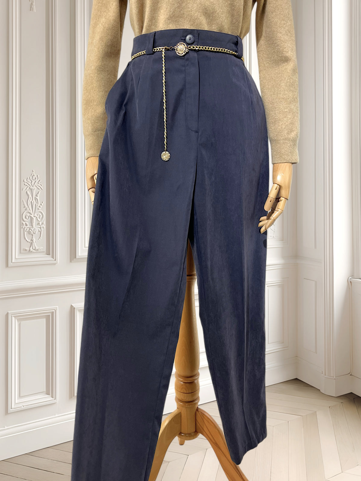 Pantaloni vintage cu talie înaltă mărimea S