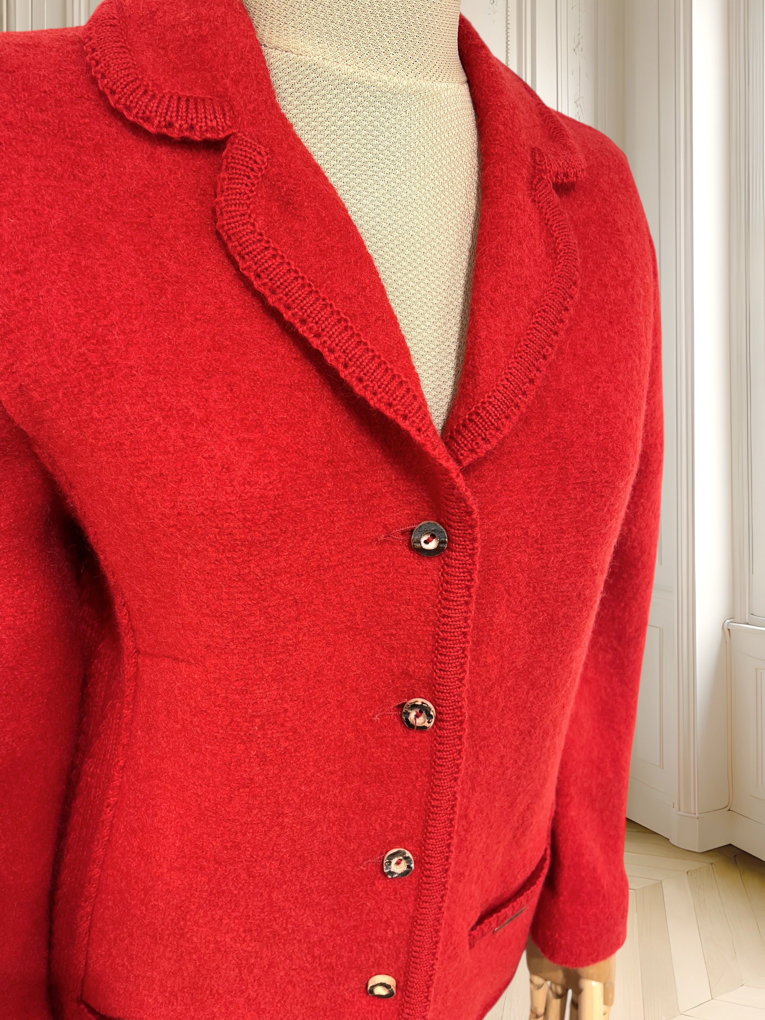Cardigan vintage din lână pură mărimea M