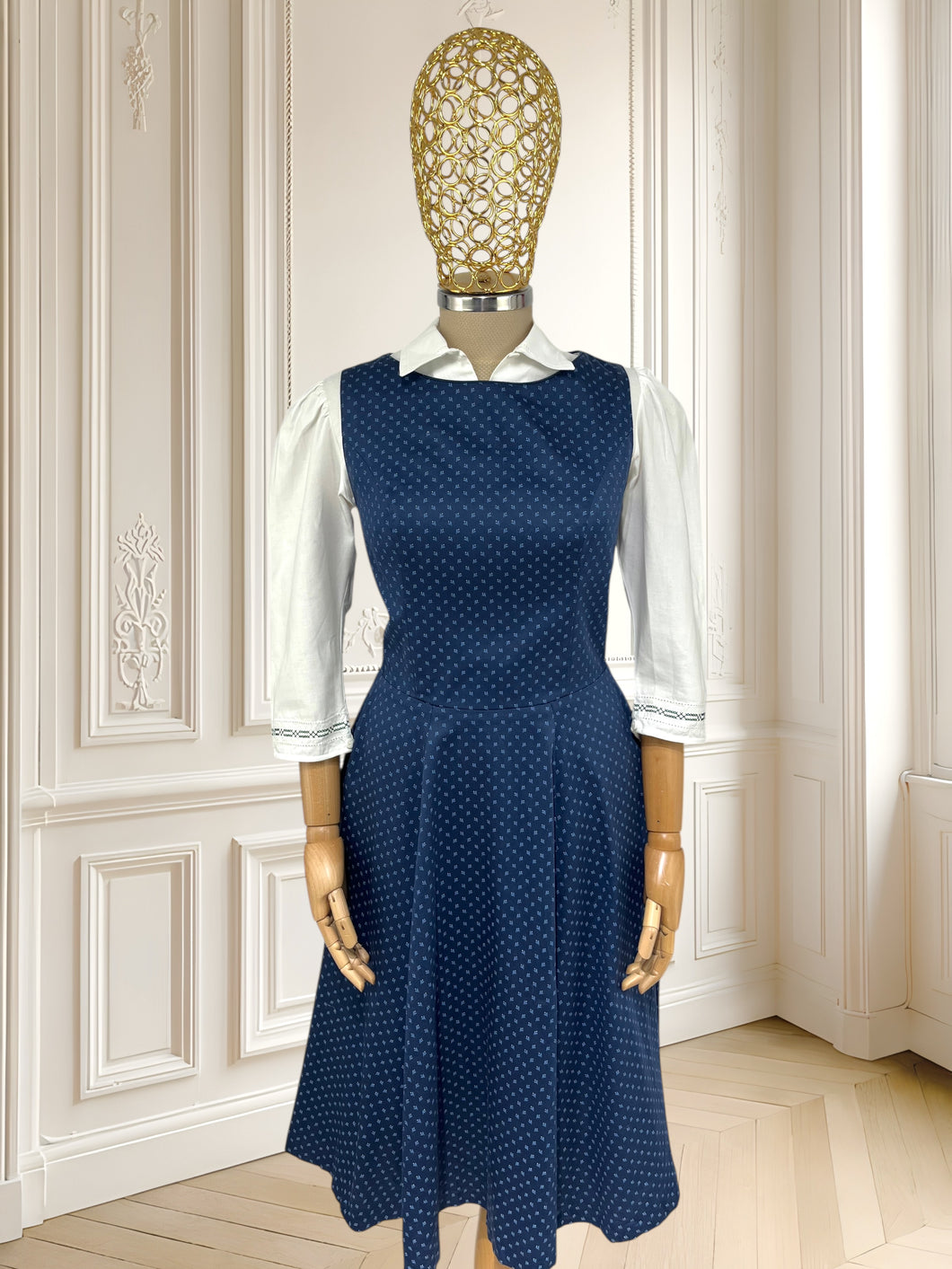 Rochie bavareză albastră mărimea S