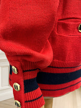 Încarcă imaginea în vizualizatorul Galerie, Cardigan vintage din amestec de bumbac mărimea XL
