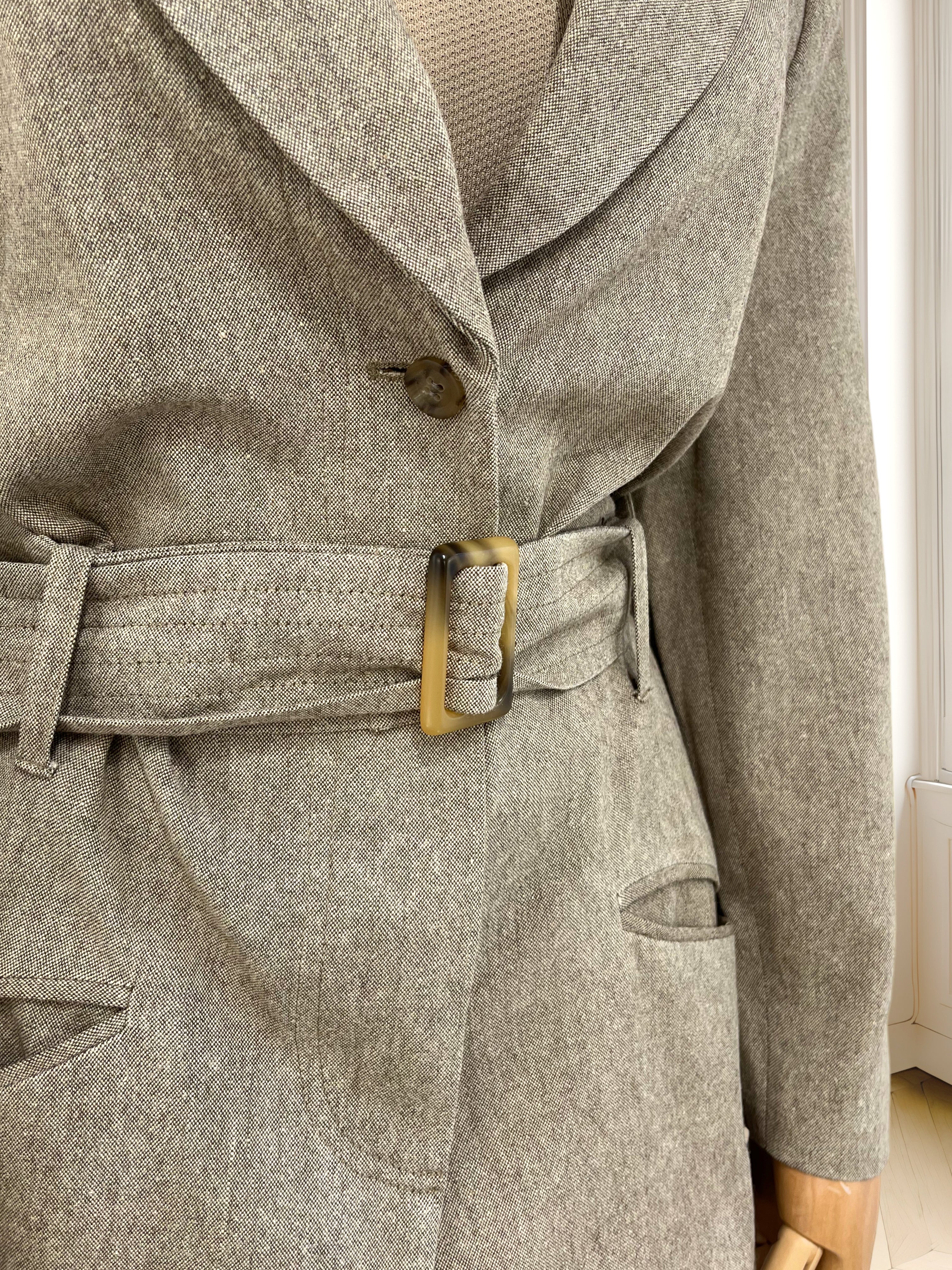 Costum vintage din amestec de mătase mărimea M