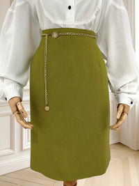 Fustă olive potrivită pentru M/L