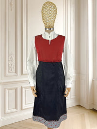 Rochie vintage lucrată manual mărimea L