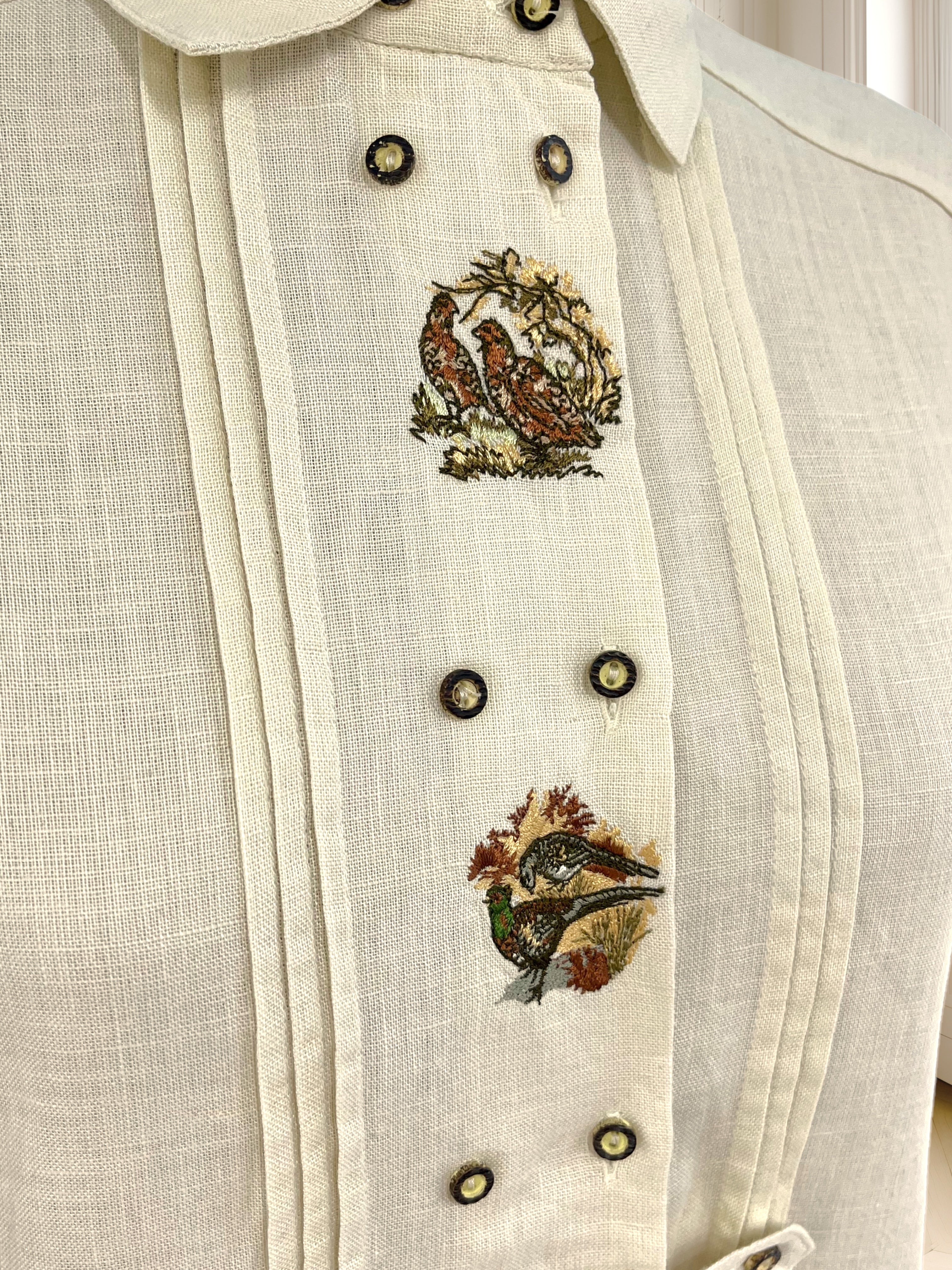Cămașă vintage din bumbac potrivită pentru M/L