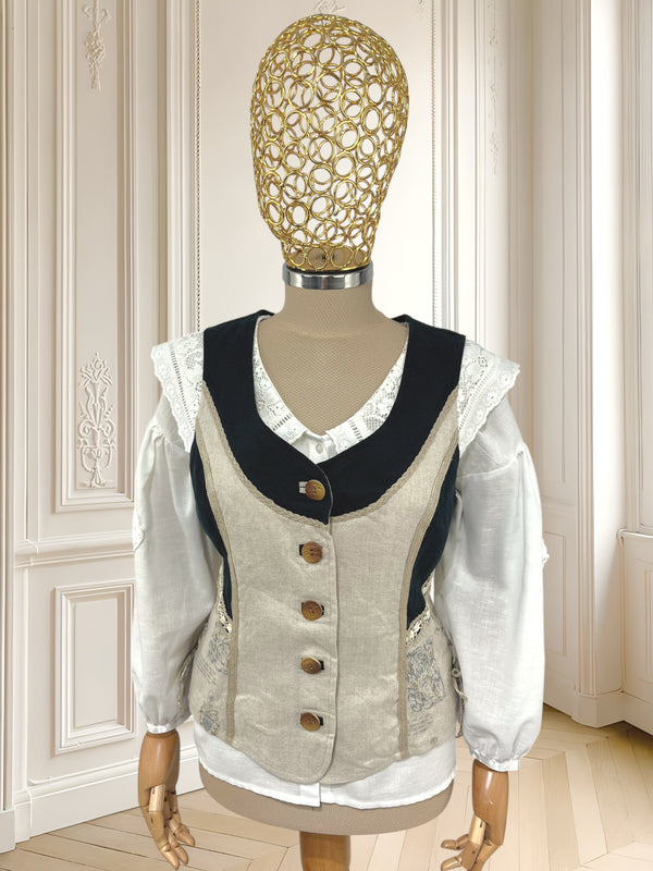 Top vintage din in potrivit pentru M/L