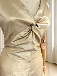 Rochie crem cu efect sidefat mărimea M