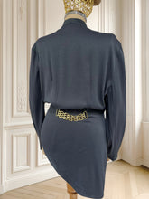 Încarcă imaginea în vizualizatorul Galerie, Cămașă vintage cu croi asimetric mărimea L
