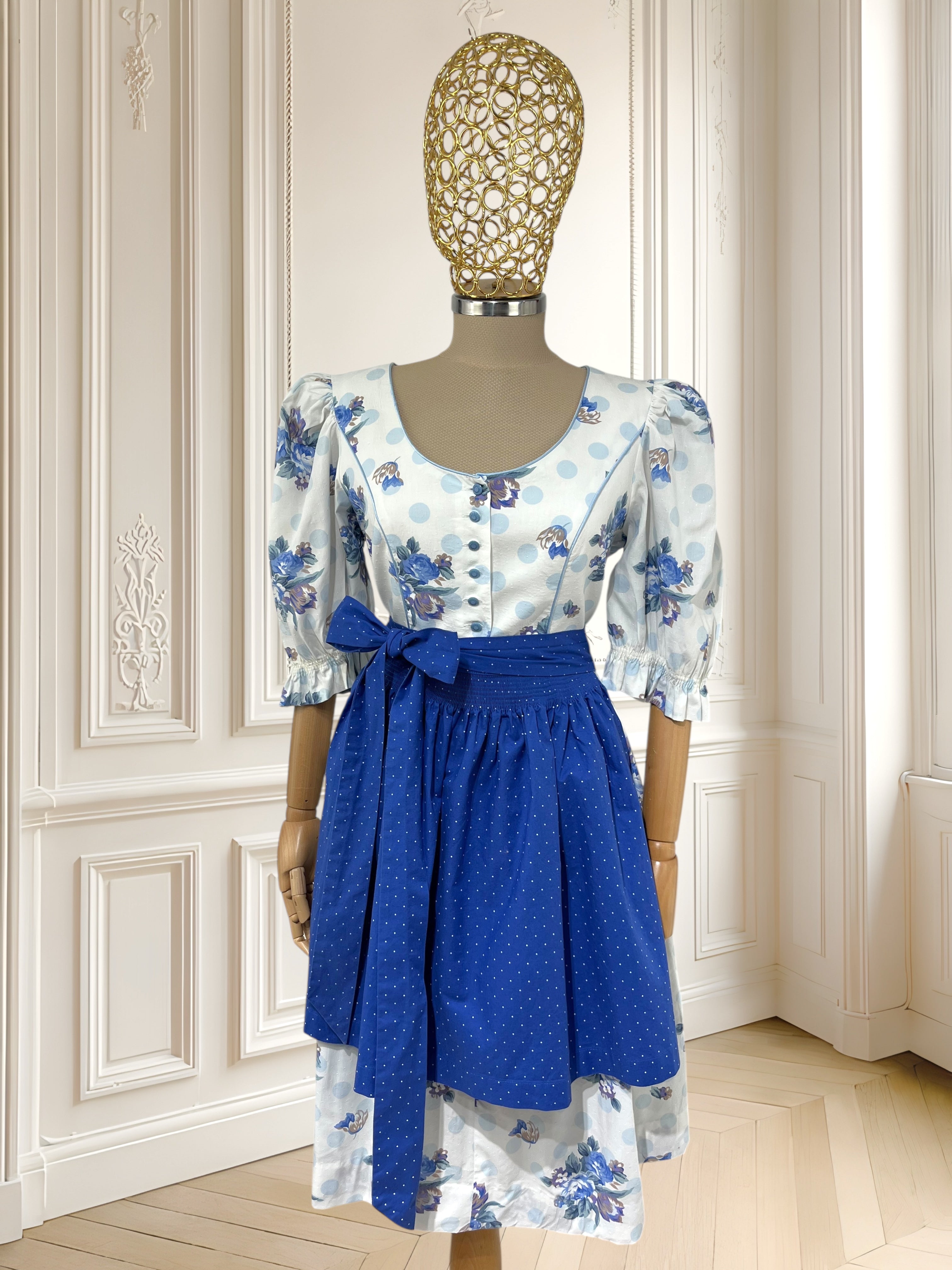 Rochie vintage din bumbac mărimea L