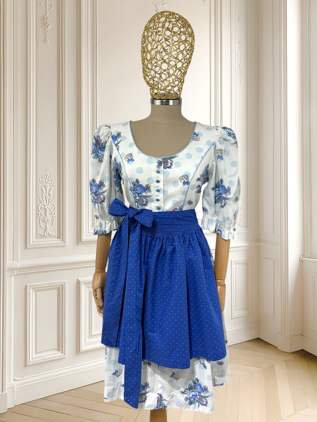 Rochie vintage din bumbac mărimea L