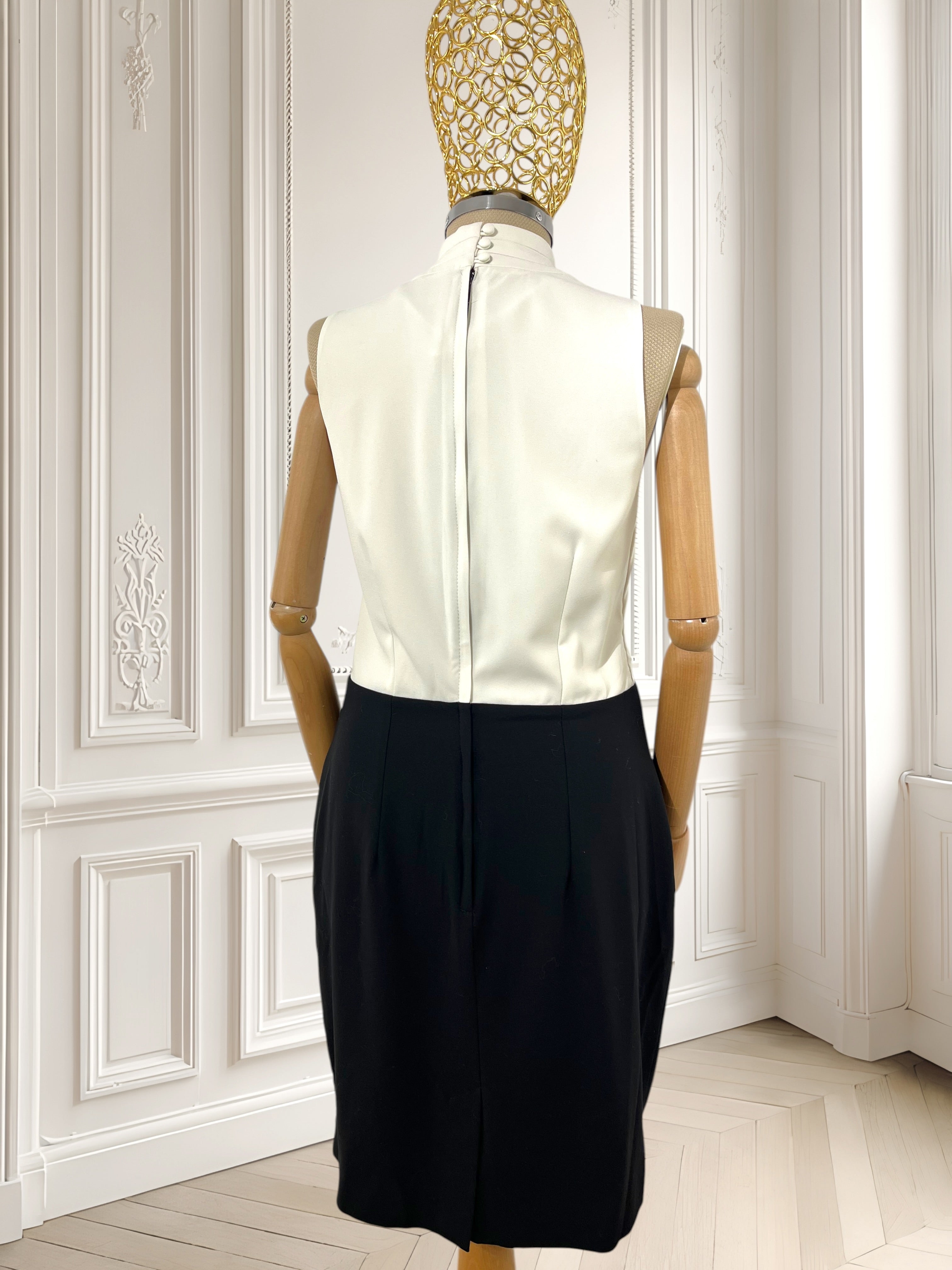 Rochie alb-negru mărimea M