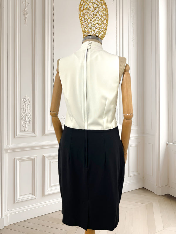 Rochie alb-negru mărimea M