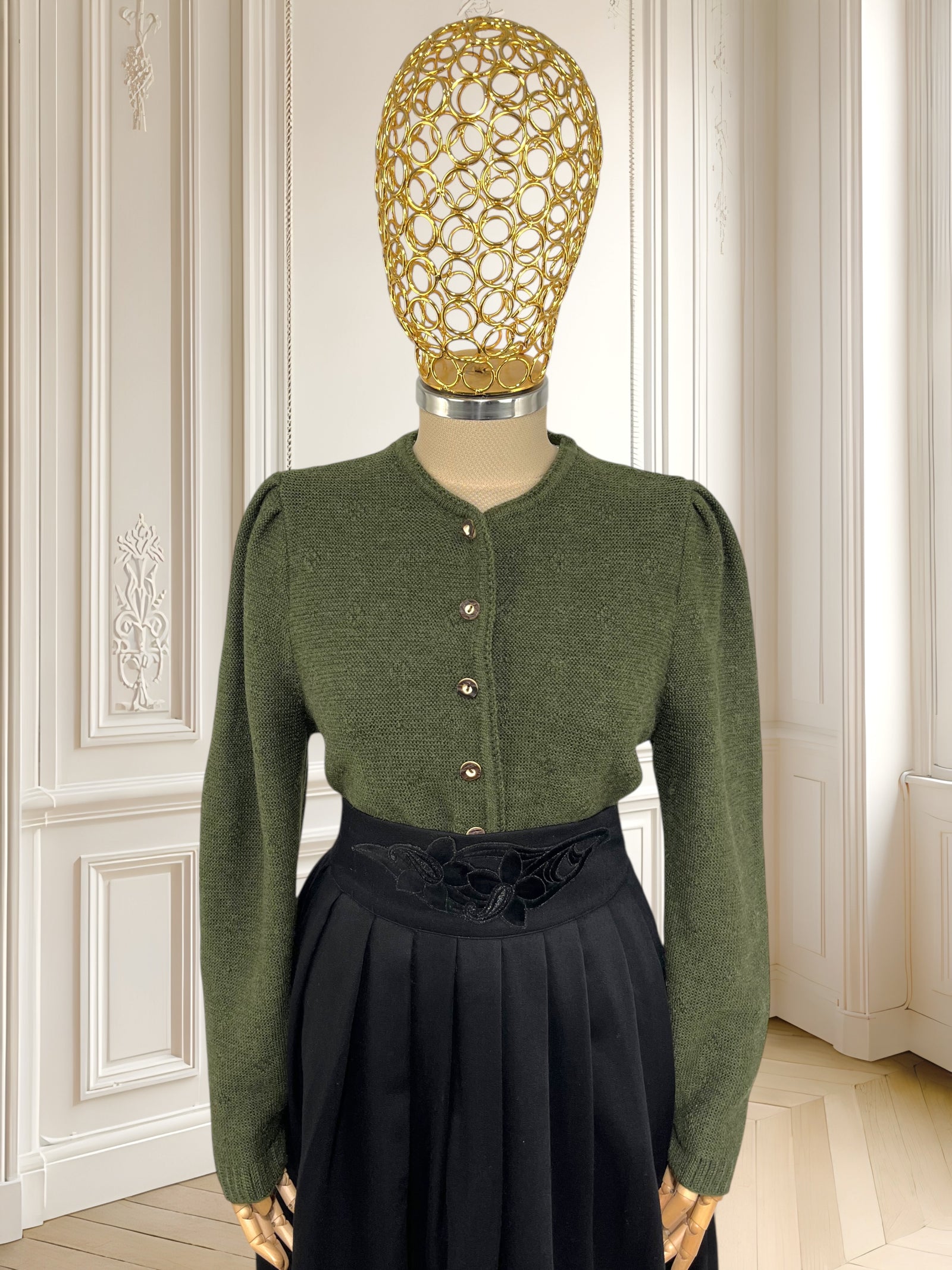 Cardigan vintage din lână pură mărimea M