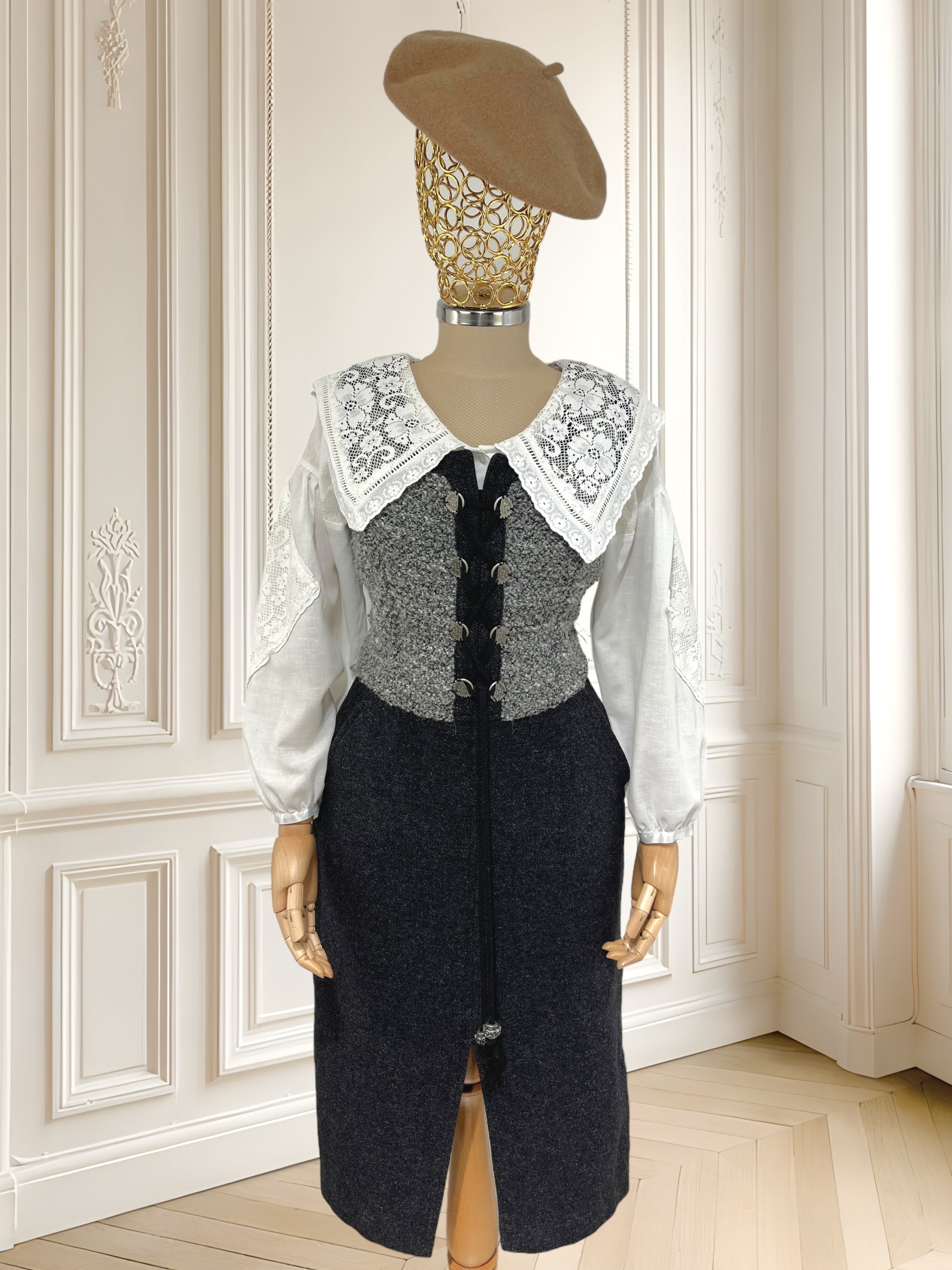 Rochie vintage din lână mărimea S