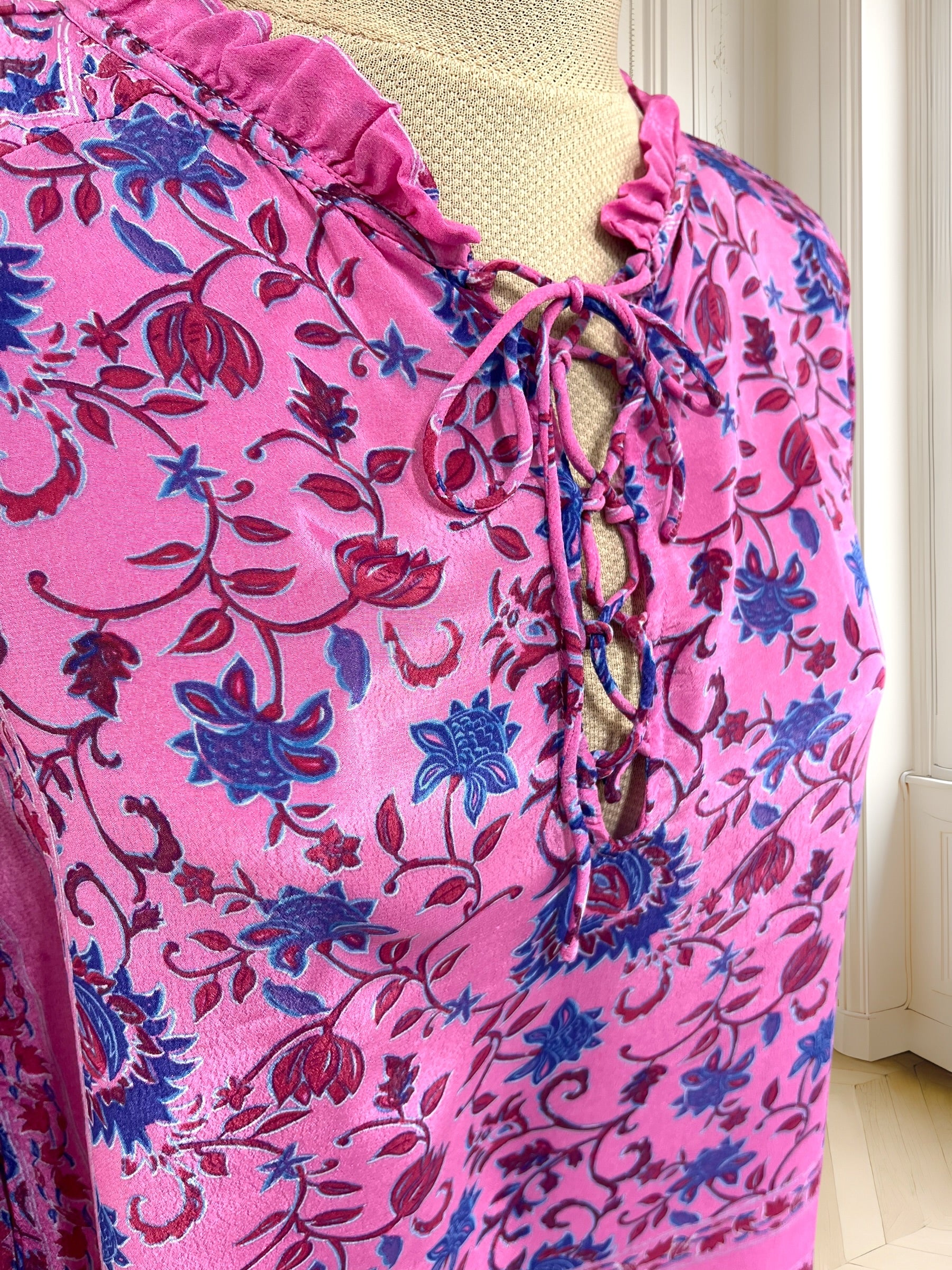 Cămașă din vâscoză cu print floral potrivită pentru XS/S