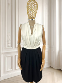 Rochie alb-negru mărimea M