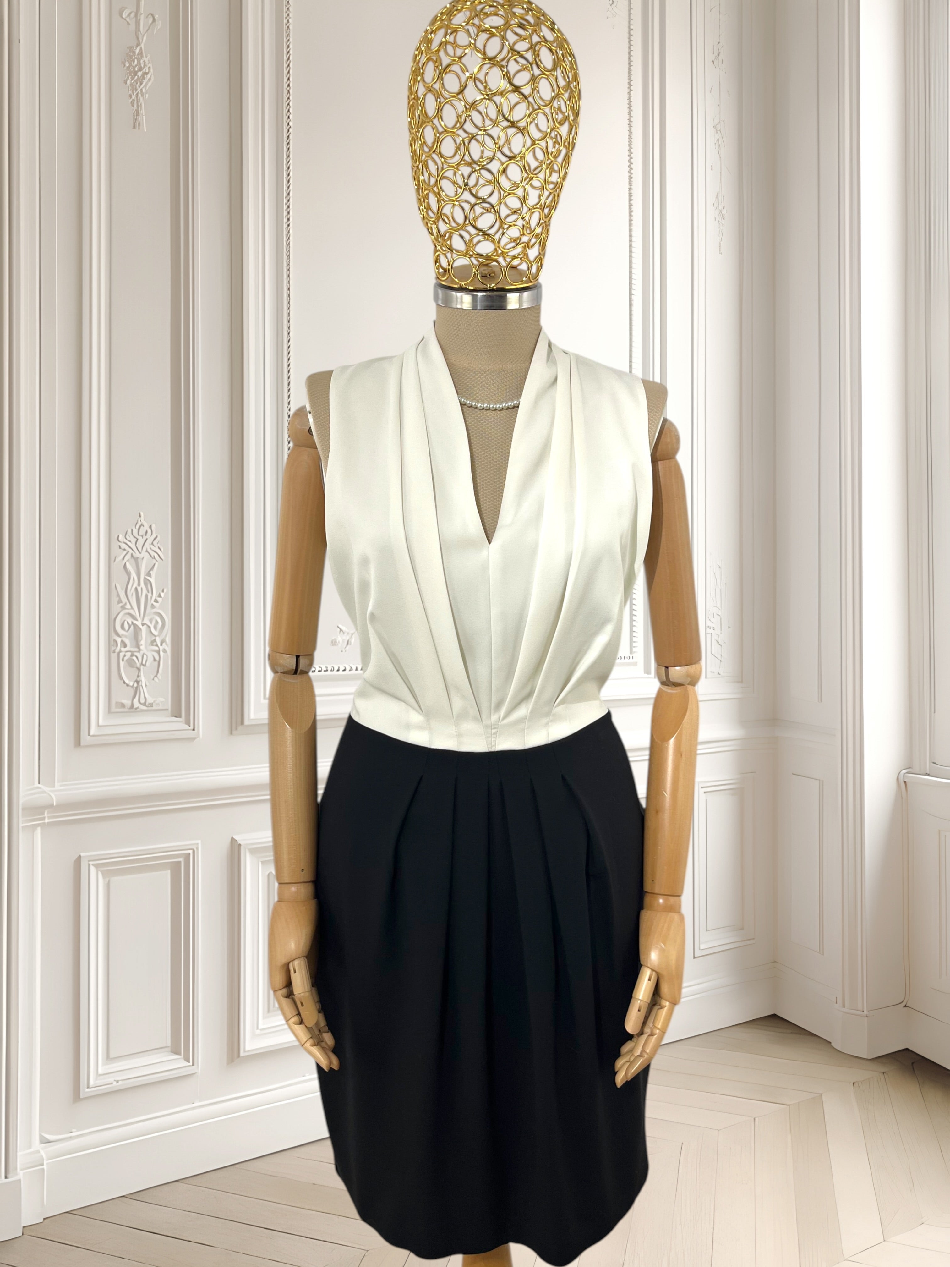 Rochie alb-negru mărimea M