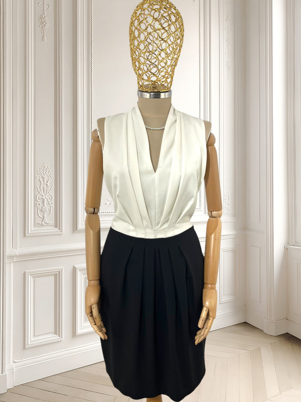 Rochie alb-negru mărimea M