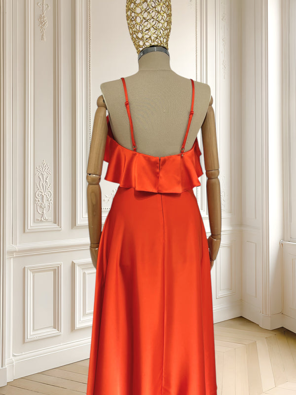 Rochie midi satinată mărimea S