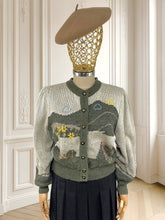 Încarcă imaginea în vizualizatorul Galerie, Cardigan din lână și in potrivit pentru M/L
