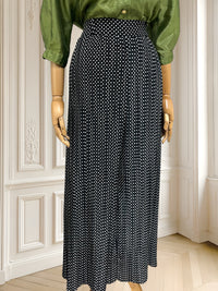 Pantaloni plisați cu buline potriviți pentru M/L