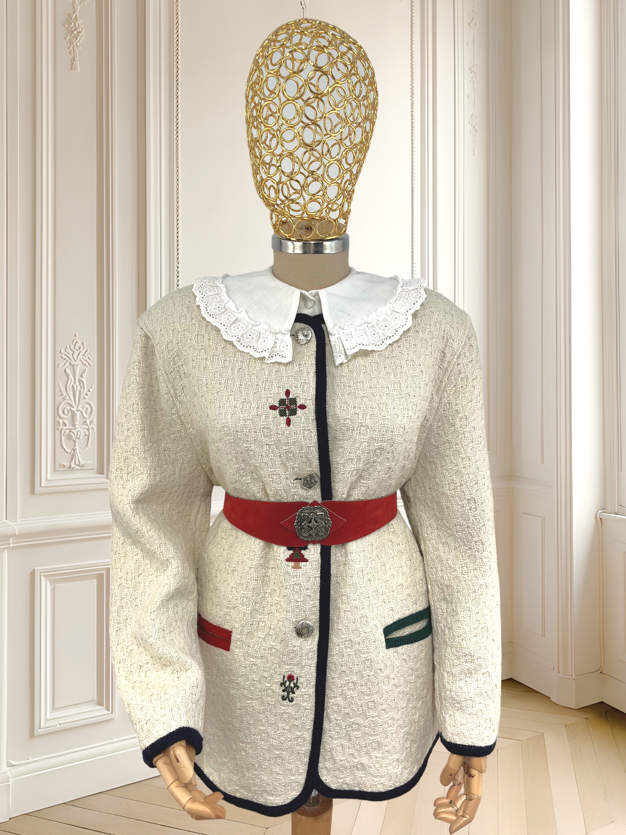 Jerseu vintage din amestec de lână mărimea L