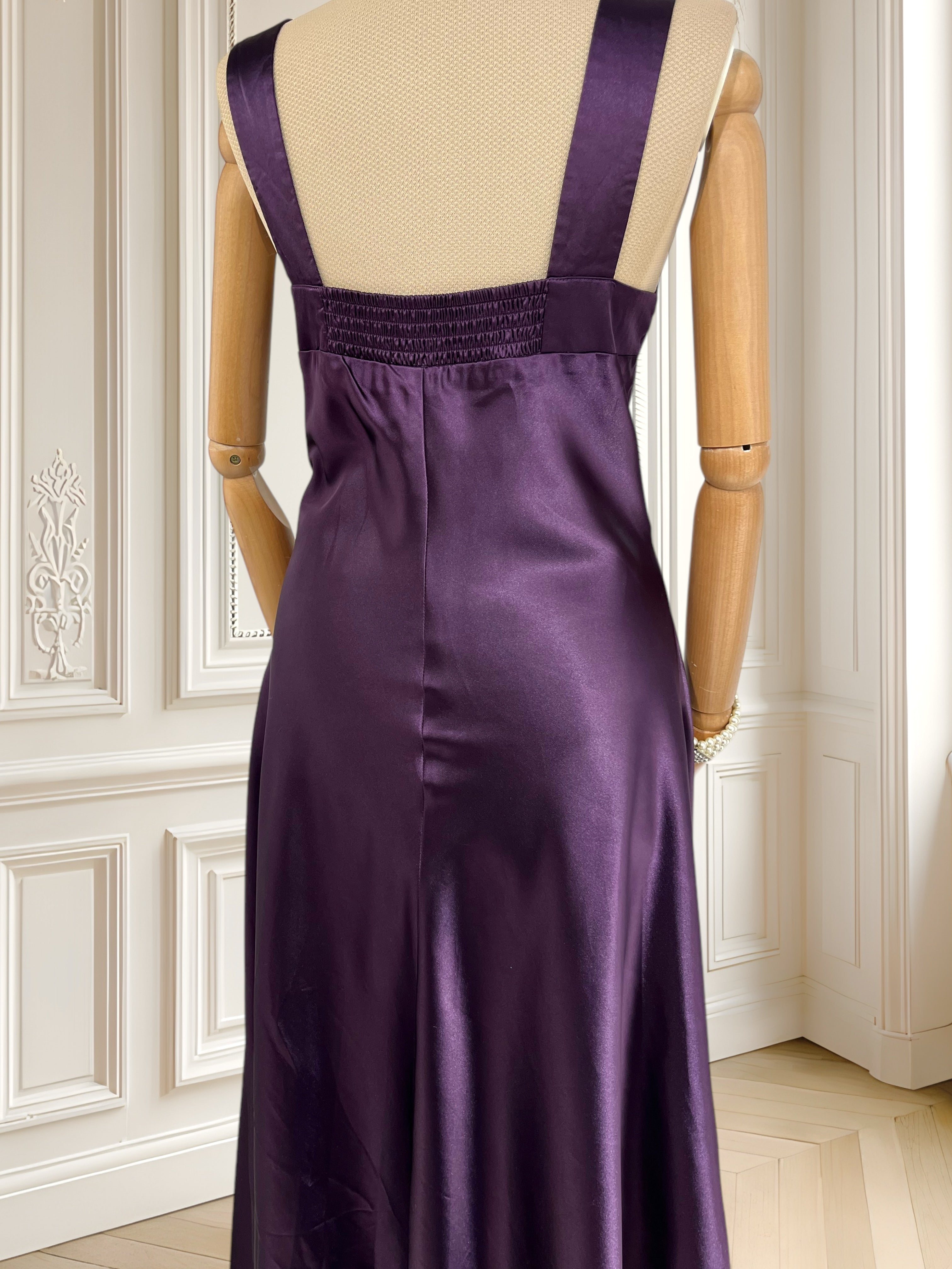 Rochie satinată mov mărimea M