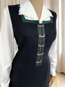 Rochie vintage din vâscoză și in mărimea L