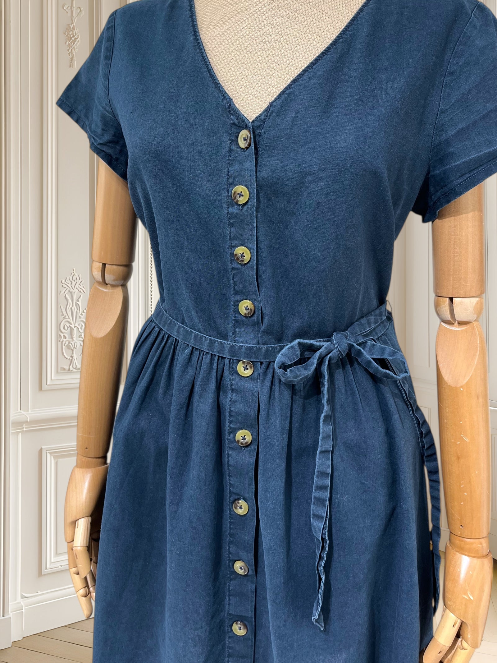 Rochie bleumarin din bumbac mărimea L
