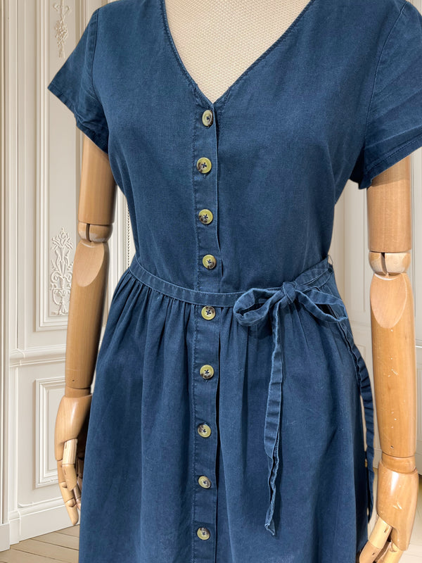 Rochie bleumarin din bumbac mărimea L
