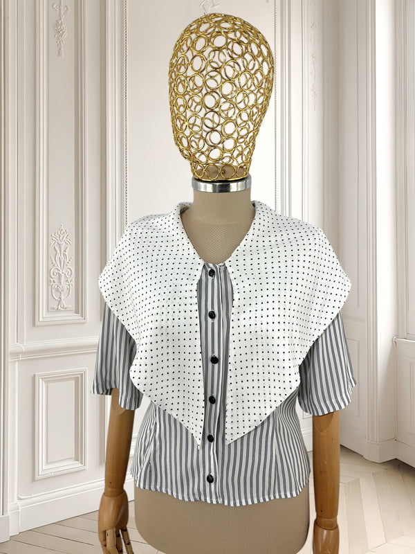 Cămașă vintage din vâscoză potrivită pentru M/L