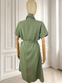 Rochie olive din fibră naturală mărimea L