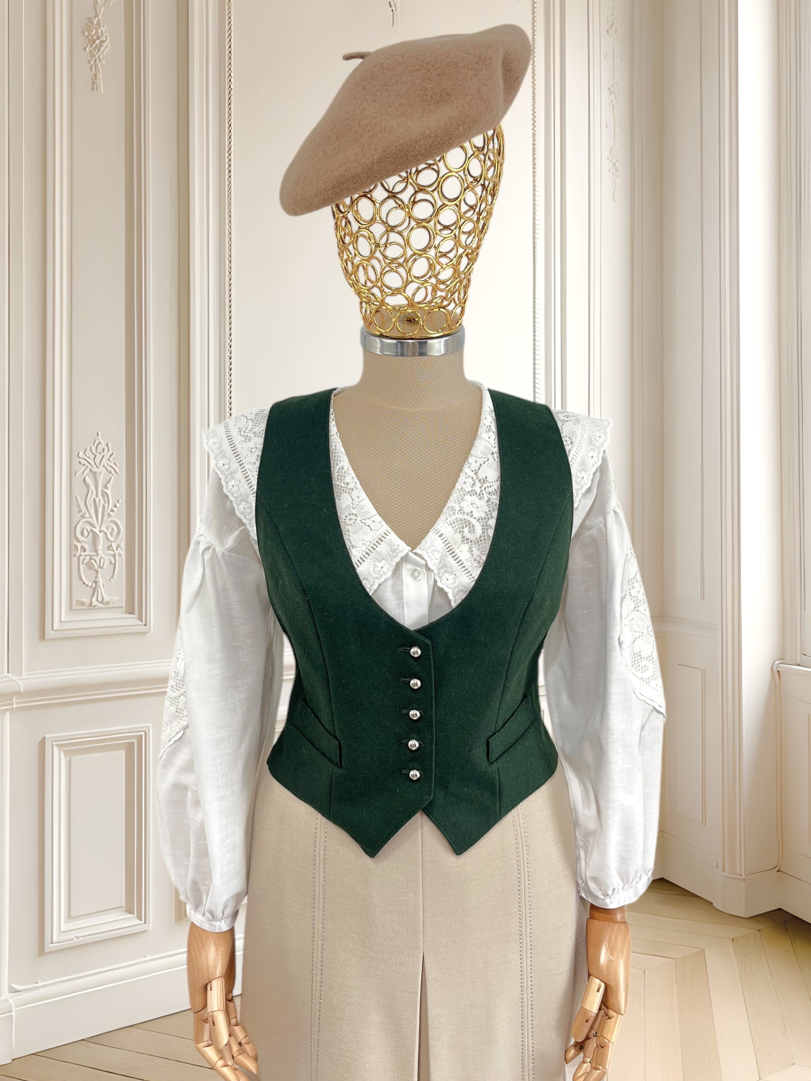 Vestă vintage din lână mărimea S