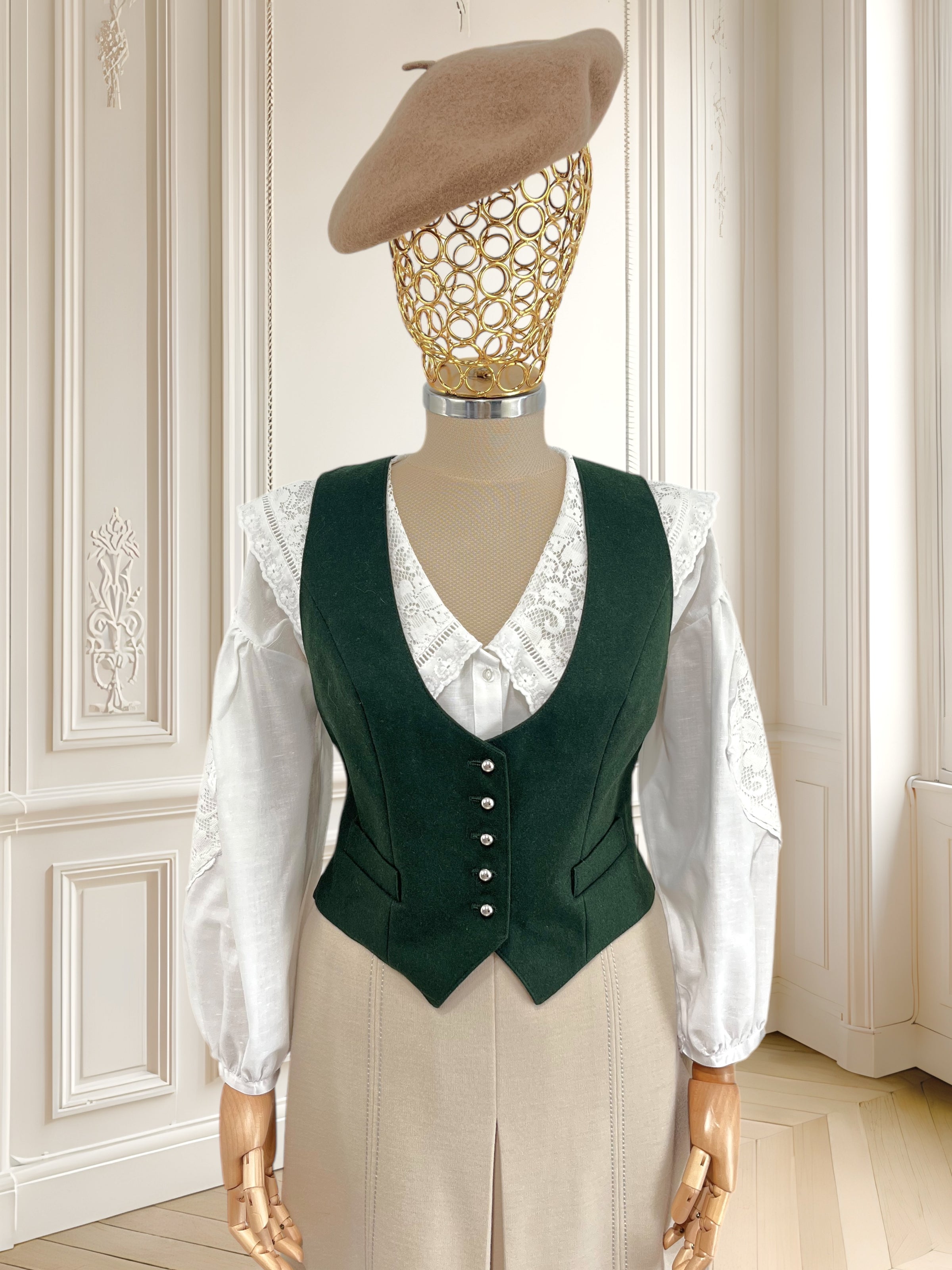 Vestă vintage din lână mărimea S