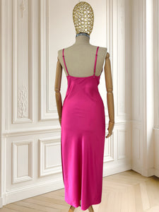Rochie satinată roz mărimea M