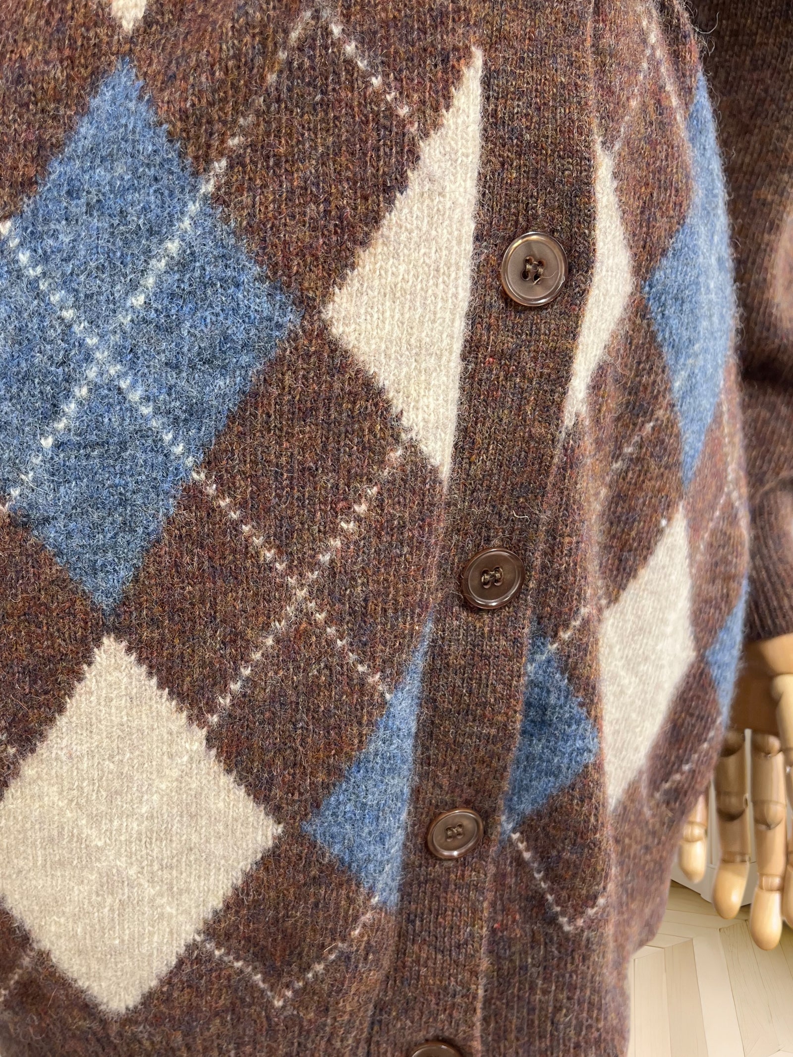 Cardigan vintage din lână pură mărimea M